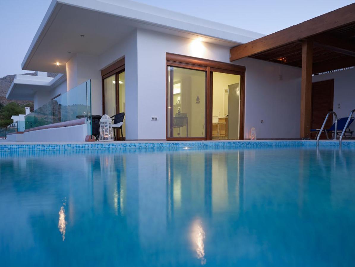 Luxury Villa Verna Lindos  Luaran gambar